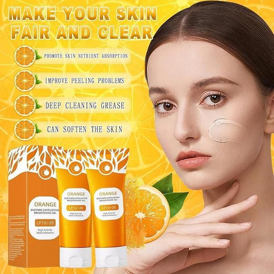 Orange Enzymes Exfoliating Brightening Gel – Gentle Skin Renewal (100 g)