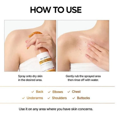 Exfoliating Kojic Acid & Turmeric Spray – 400 ml (Pack of 2) for Brighter Skin