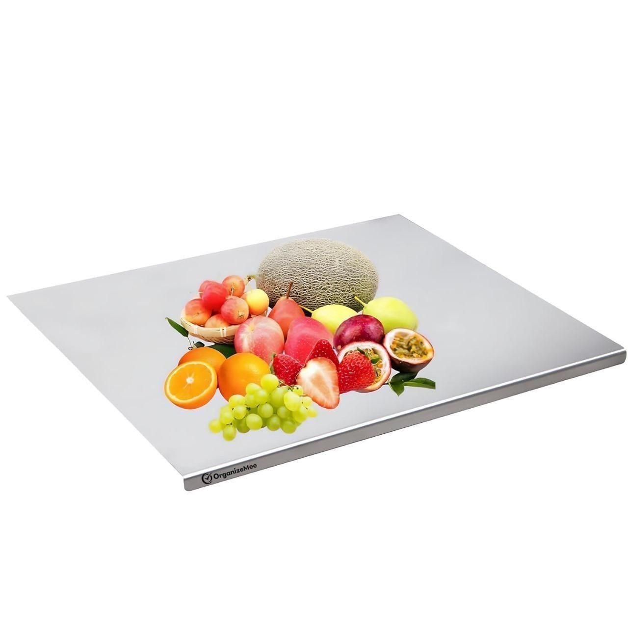 Stainless Steel Chopping Board (35×31 cm) – Durable Kitchen Cutting Board