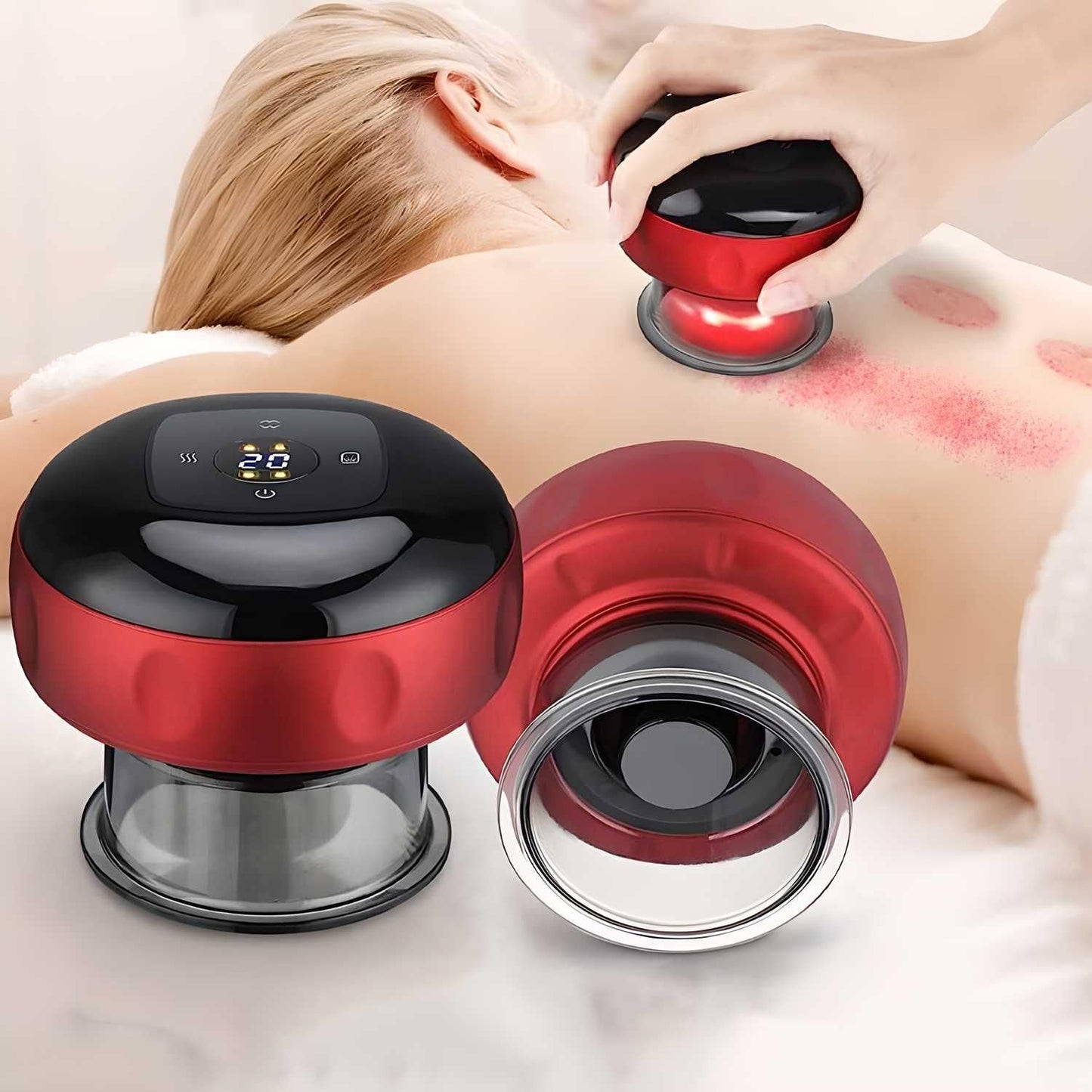 Electric Cupping Therapy Machine with Adjustable Temperature & Suction