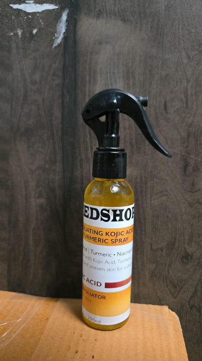 Exfoliating Kojic Acid & Turmeric Spray – 400 ml (Pack of 2) for Brighter Skin