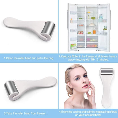 Ice Roller – Stainless Steel Facial Cooling & Massage Tool